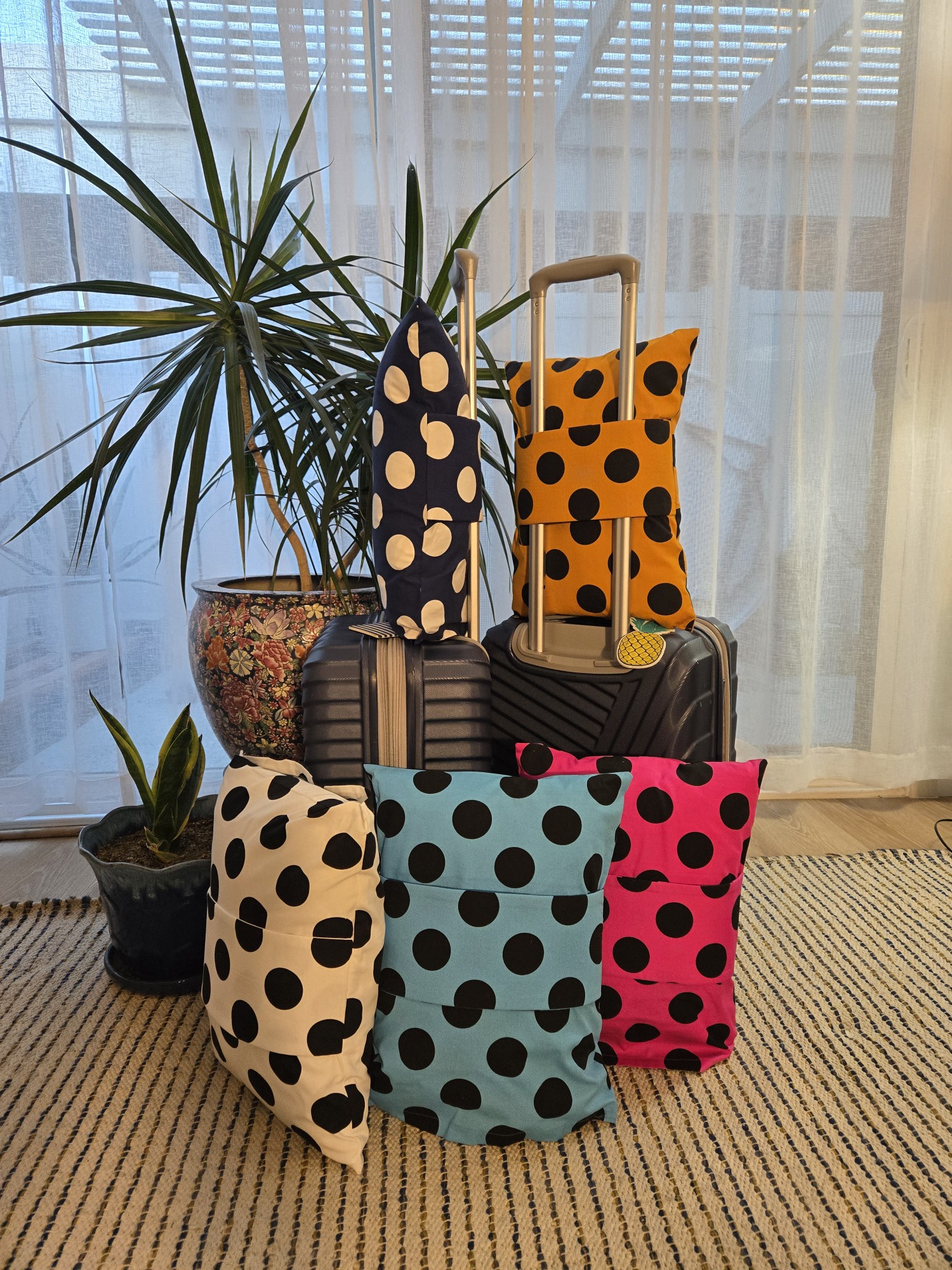 Polka Dot Travel Pillow